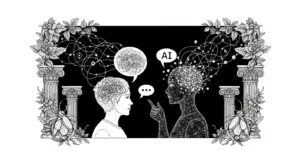 Human and Claude AI engaging in natural, collaborative, and nuanced dialogue.